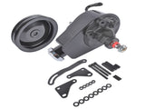 Saginaw Power Steering Pump Bracket Kit & 2 Groove Keyway Pulley Fit for Small Block Chevy 265 283 21425676