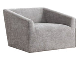 Nice Modern Upholstered Barrel Armchair, 360&deg Swivel T2574P205965