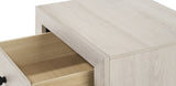 1pc Rustic Four Drawers Storage Tall Chest White Wash Finish Wooden Bedroom Furniture B011P332215