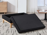 33.86"W Upholstered Wood Base Storage Ottoman With Reversible Lid Coffee Table, Foot Stool Square W3118P283464