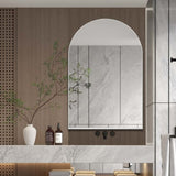 24x36 Inch Arched Recessed Medicine Cabinet, Metal Framed Bathroom Wall Cabinet with Mirror and W1435P202407