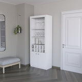 Clover Bar Cabinet, with wine storage and thre shelves B128P189933
