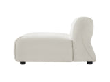 Modern Curved Upholstered Accent Chair Curved Plush Design for Living Room & Bedroom N767P399471B
