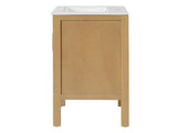 18" Bathroom Cabinet with Storage, Small Space Solution with Ceramic Sink, Adjustable Shelf, N710P426321P
