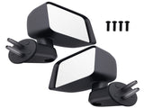 Manual Black Side Mirror Set fit for Jeep Wrangler Unlimited 2007-2017 Pair 73940477