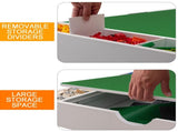 Kids 2 in 1 Play Table with 7 Storage Compartments,Compatible with LEGO Building Block,Modern W282P182331