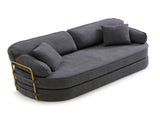 78.3" Queen Sleeper Sofa Bed, No Assembly Convertible Pull Out Futon Couch with Removable Backrest W1117P567381