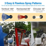 ZNTS 650w hvlp electric spray paint gun , 4.9ft air hose, 3 patterns, easy to clean, suitable for 14213611