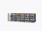 Black Small 24-Piece Shoe Storage Box Set 33x23x14cm, Plastic Mesh & Stackable Design 47490898