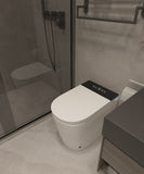 Compact Smart Toilet with Bidet Seat Built-in, Modern Tankless Design with 23.25" Depth, Open W2826P252047