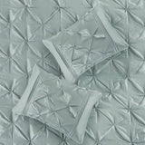 7 Piece Tufted Comforter Set Seafoam Queen B03597126