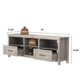 ZNTS 70.08 Inch Length TV Stand for Living Room and Bedroom, with 2 Drawers and 4 High-Capacity Storage 31749468