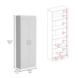 Nepal Pantry Cabinet, Space-Efficient 2-Door Design with Multiple Shelves B200P173199