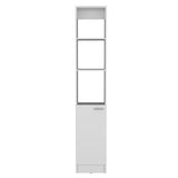 Parks Linen Bathroom Storage Cabinet with one Doors, Tall Bathroom Cabinet with 6 Shelves, for B070P188844