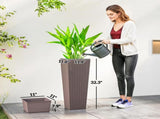 Set of 2 Plastic Flower Pots 29700264