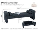 60-inch storage bench, suitable for bedrooms, living rooms, activity rooms and similar spaces. W2795P429885