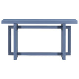 U_STYLE 59.1'' Painted Entryway Table Pine Veneer,Unique Triple Rectangle Design Console Table N711P230809V