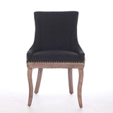 A&A Furniture,Ultra Side Dining Chair, Thickened fabric chairs with neutrally toned solid wood legs, W1143P209903