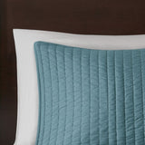 3 Piece Quilt Set Teal Full/Queen B035129043