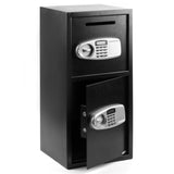 ZNTS DS77TE Home Office Security Large Electronic Digital Steel Safe Black Box & Silver Grey Pannel 37904149