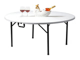 48inch Round Folding Table Outdoor Folding Utility Table White 52514131