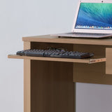 Student desk with hutch home office desk 39"W Compact desk Writing Desk Laptop Desk Dark Taupe Brown B107P269931