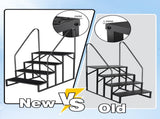 4 Step Ladder with Handrail, Swimming Pool Ladder Above Ground, 660 lb Load Capacity RV Steps with 53062981