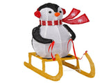 2.2FT Lighted Penguin Riding Sleigh Christmas Decorations, Pre-lit Holiday Decor with 130 Warm White 67325185