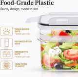 24 Pack Airtight Food Storage Container Set Clear Plastic Kitchen and Pantry Organization Canisters 23164041