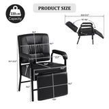 Shampoo Chair with Footrest for Salon, Reclining Salon Chair for Barber & Hair Stylist Chair, N753P255161S