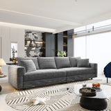102.4 " Plush Corduroy 4-Seat Sofa,Modern Comfy Upholstered Sofa Cloud Couch,Deep Seat Couches with W1885P336064