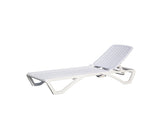 Outdoor Chaise Lounge, Pool Lounge Plastic Adjustable Recliner in-Pool Lounger Tanning Lounge W1859P170160