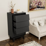4 Drawer Double Dresser Features Vintage-style and Bevel Design W578P170158