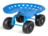 360&deg Garden Rolling Workseat with Swivel Seat and Adjustable Height-Blue 71600840