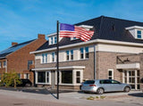 Flag Pole Kit for Outside House in Ground, 20FT Sectional Aluminum Extra Thick Flagpole, 5x3 US 81569699