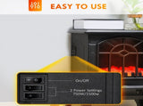 Electric Fireplace Stove, 18" Freestanding Fireplace Heater with Realistic Flame, Overheating 86361169
