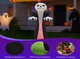 12FT Giant Halloween Inflatable Blow Up Decorations, Grim Reaper with Jack-o'-Lantern Pumpkin Head 19899625