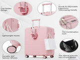 4-Piece Luggage Set with USB Charging Ports - 20in Carry-On 28in Checked 62436675