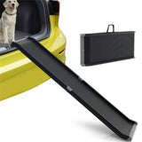 ZNTS 63" Pet Ramp,Upgrade Folding Pet Ramp Portable Dog Ramp with Steel Frame 74599686