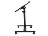 Four-Wheel Multifunctional Flat Surface Lifting Computer Desk Black 12535669