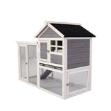 ZNTS Deluxe Wooden Chicken Coop Hen House Rabbit Wood Hutch Poultry Cage Habitat 17538384