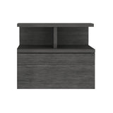 Adele Floating Nightstand with Drawer and Open Storage Shelves B070P173190
