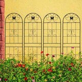 4 Pack Metal Garden Trellis 71" x 19.7" Rustproof Trellis for Climbing Plants Outdoor Flower Support W1586P266862