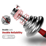 66Lbs Adjustable Dumbbell Set With 3 in 1 Dumbbell Barbell Metal Connecting Rod, Chromed Weights, 79213288