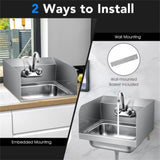 Wall mounted sink with faucet 59393047