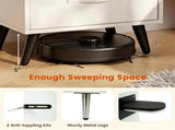 LED Nightstand with Charging Station, 16 Color RGB Remote Controlled Bedside Table with 2 AC Outlets 50953806