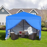 ZNTS Outdoor 10x 10Ft Pop Up Gazebo Canopy Tent Removable Sidewall with Zipper,2pcs Sidewall with W419P147519