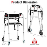 Walking aids with rollers and brakes 87076629