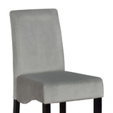 Dark Grey and Black Upholestered Counter Stools B062P153508