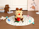 Kids Ride-On Rocking Horse Toy with Lullaby Song,Moose Rocking Toy with Hand Puppets and Safety Belt W3723P374142